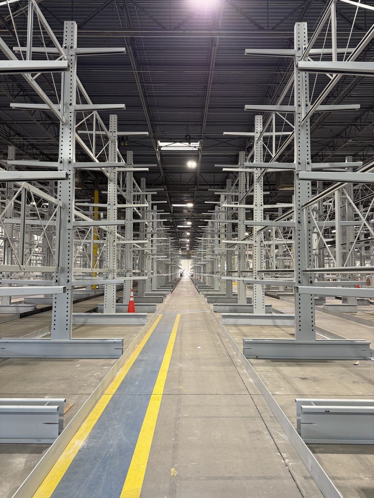 Cantilever rack installation in Arizona