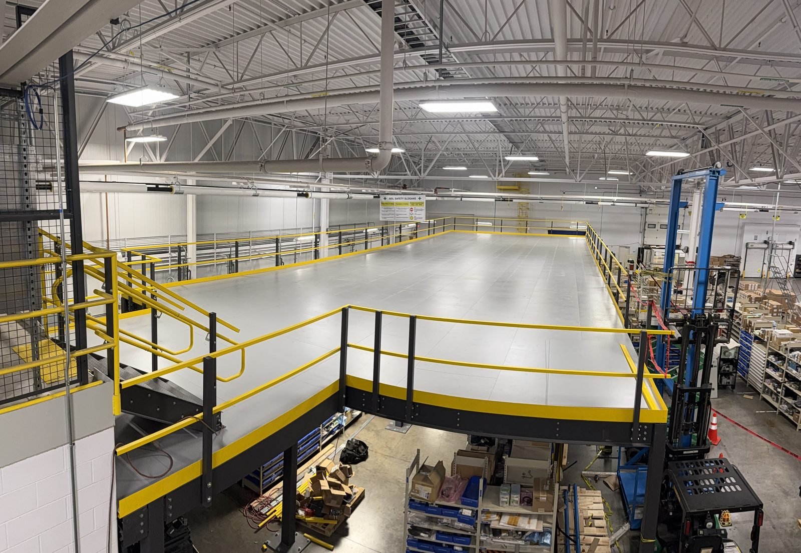 Mezzanine installation in Illinois